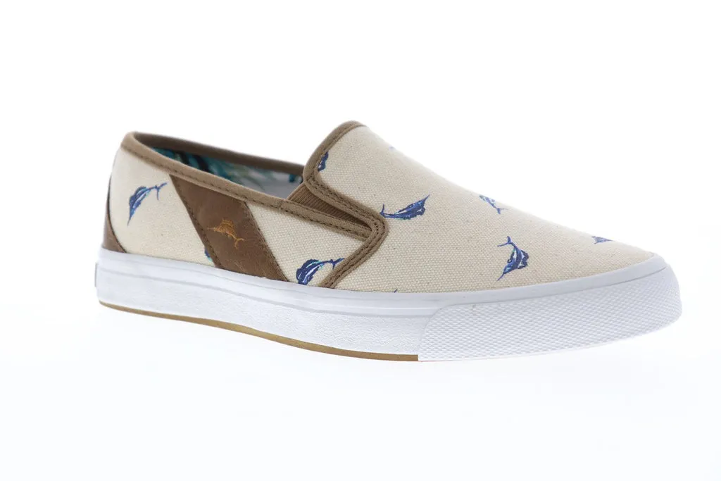 Tommy Bahama Beige Canvas Sneakers