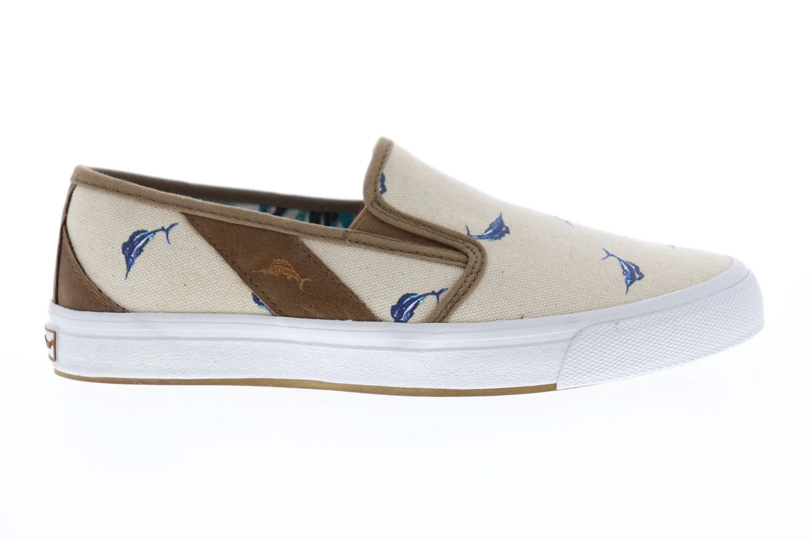 Tommy Bahama Beige Canvas Sneakers