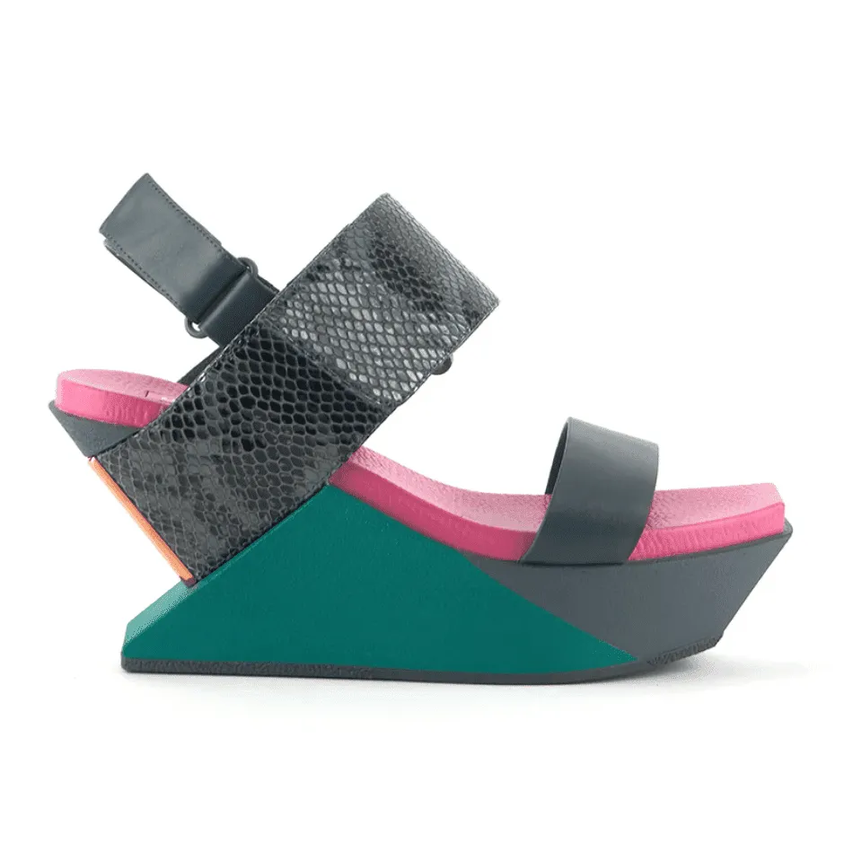 United Nude Delta Wedge Sandal - Candy Snake - Shop Now!