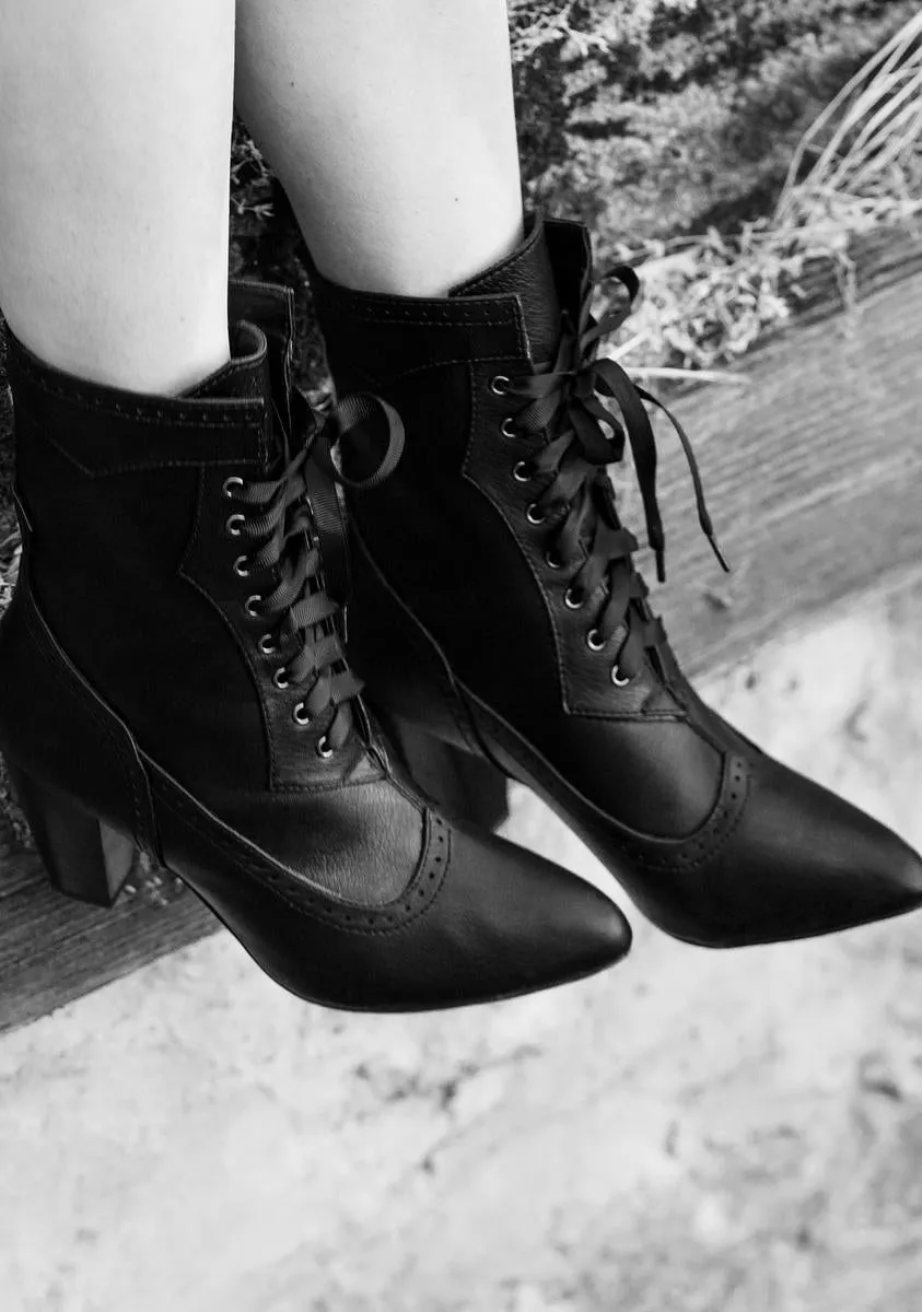 Victorian Vices Lace Up Boots-