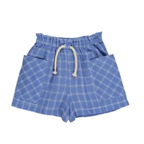 Vignette Arwen Blue and White Plaid Shorts