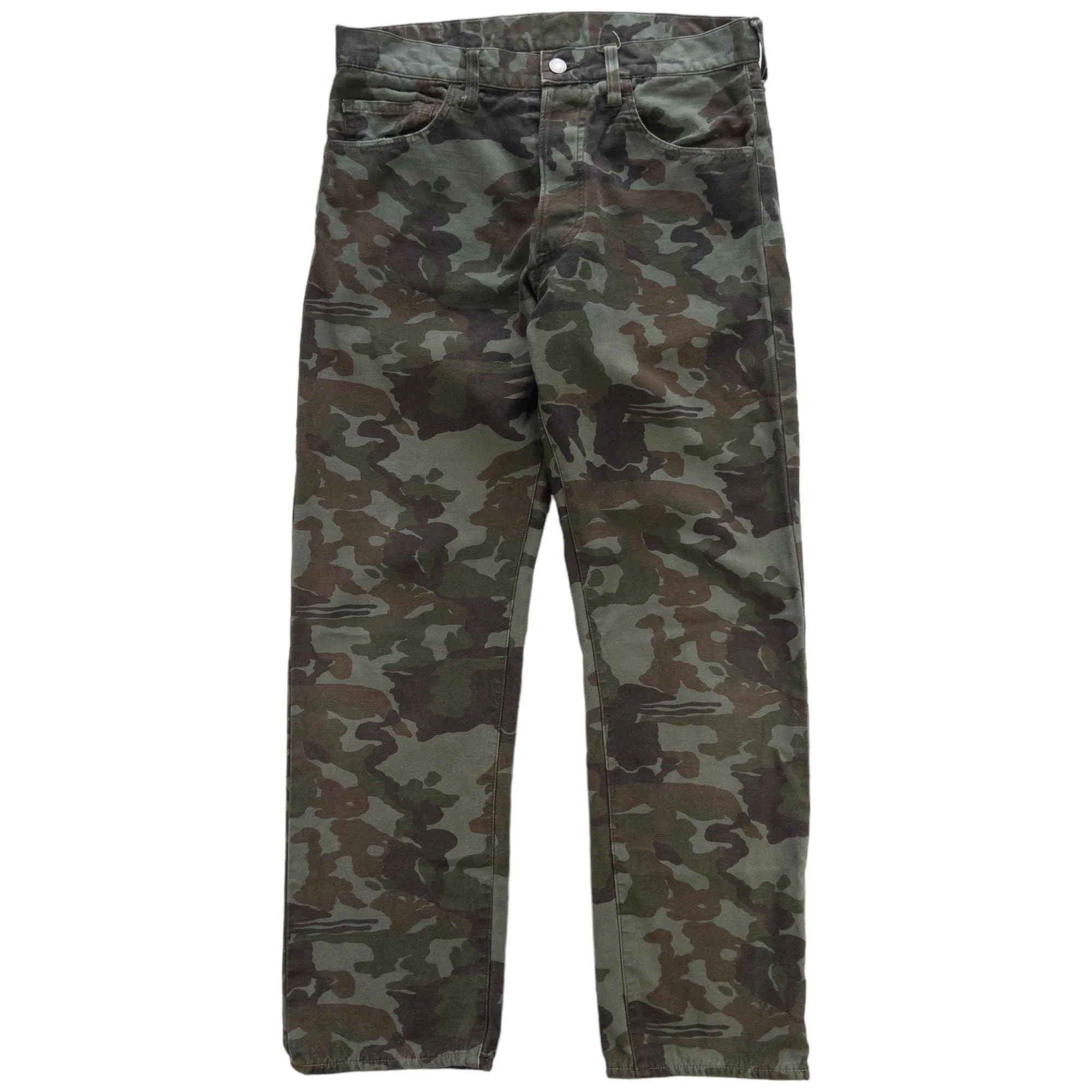 Vintage Evisu Double Gull Camo Pants Size W32