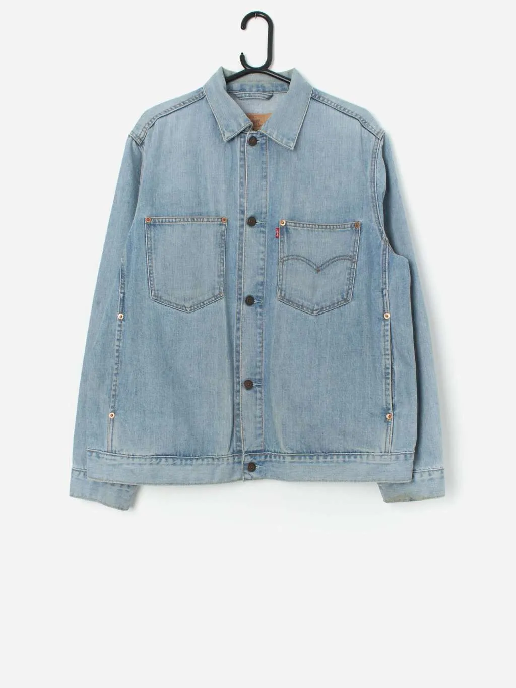 Vintage Levis denim engineer jacket in light blue – Medium / Large