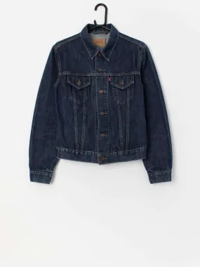 Girls Dark Blue Vintage Levis Denim Jacket - Small