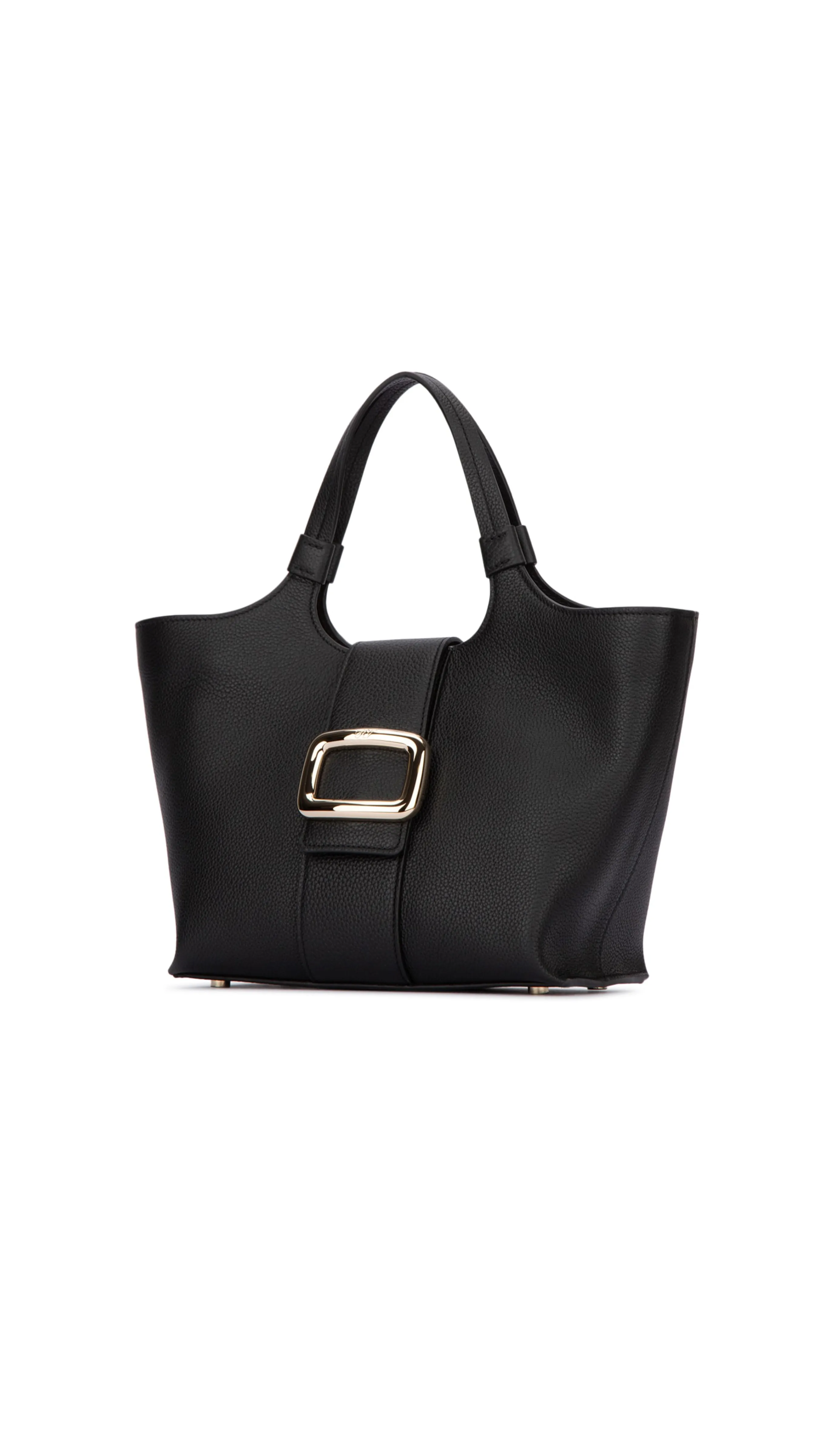 Black Viv' Choc Mini Leather Shopping Bag