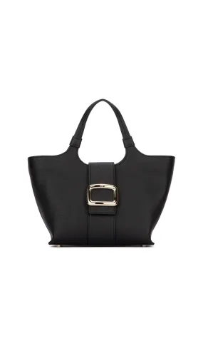 Black Viv' Choc Mini Leather Shopping Bag