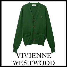 Vivienne Westwood Street Style Unisex Logo Cardigans