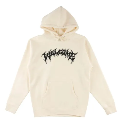 Welcome Skateboards Big Barb Bone/Black Hoody