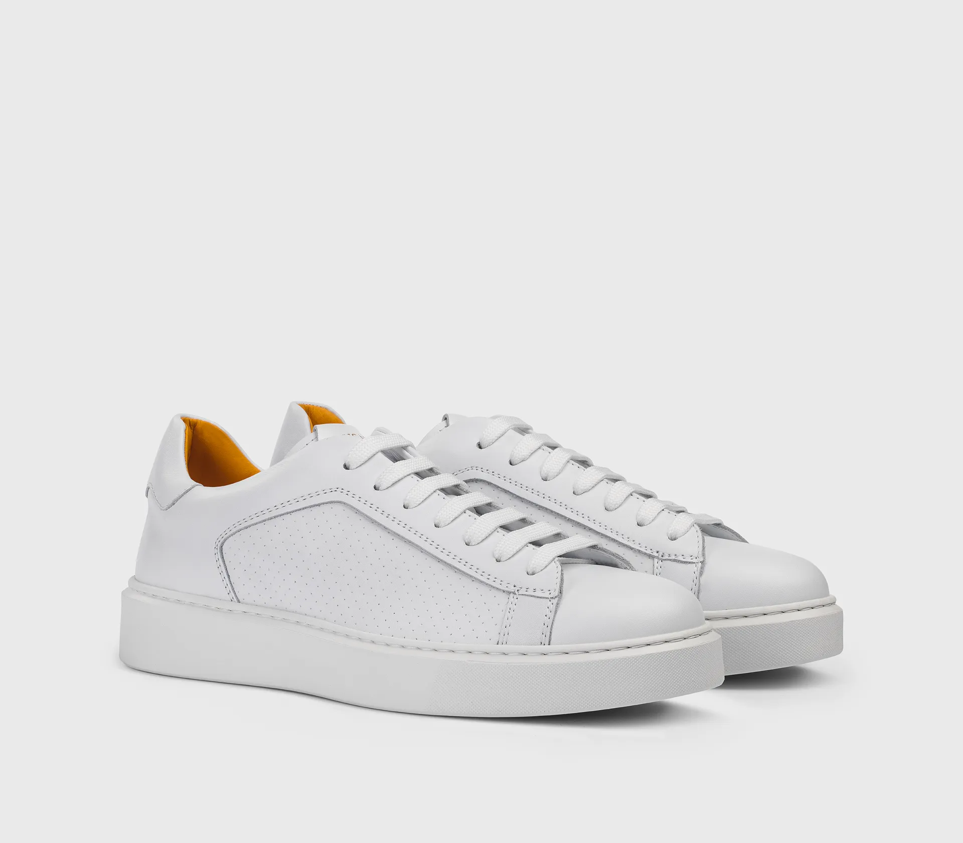 White leather sneaker