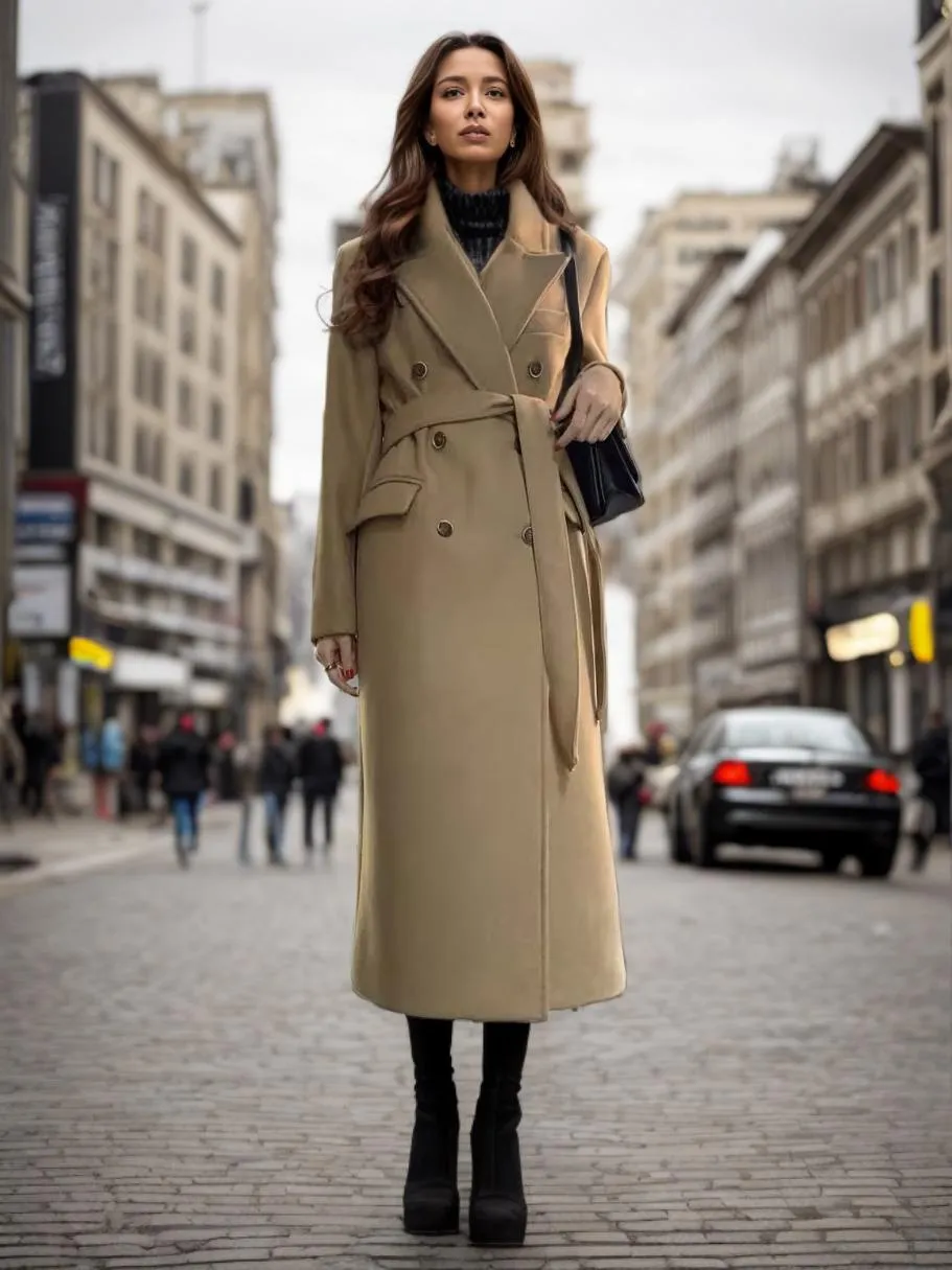 Winter Belted Long Coat 2024