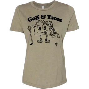 Women's Golf Tacos T-Shirt - Military Green