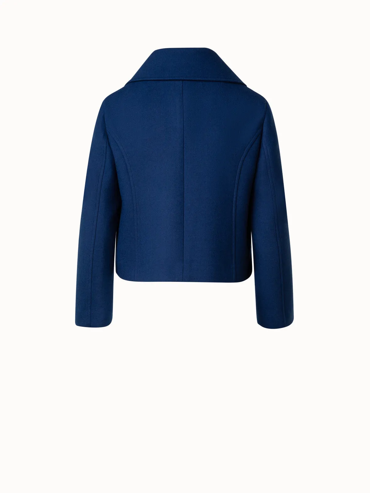 Wool Jacket with Oversized Collar - Shop Now