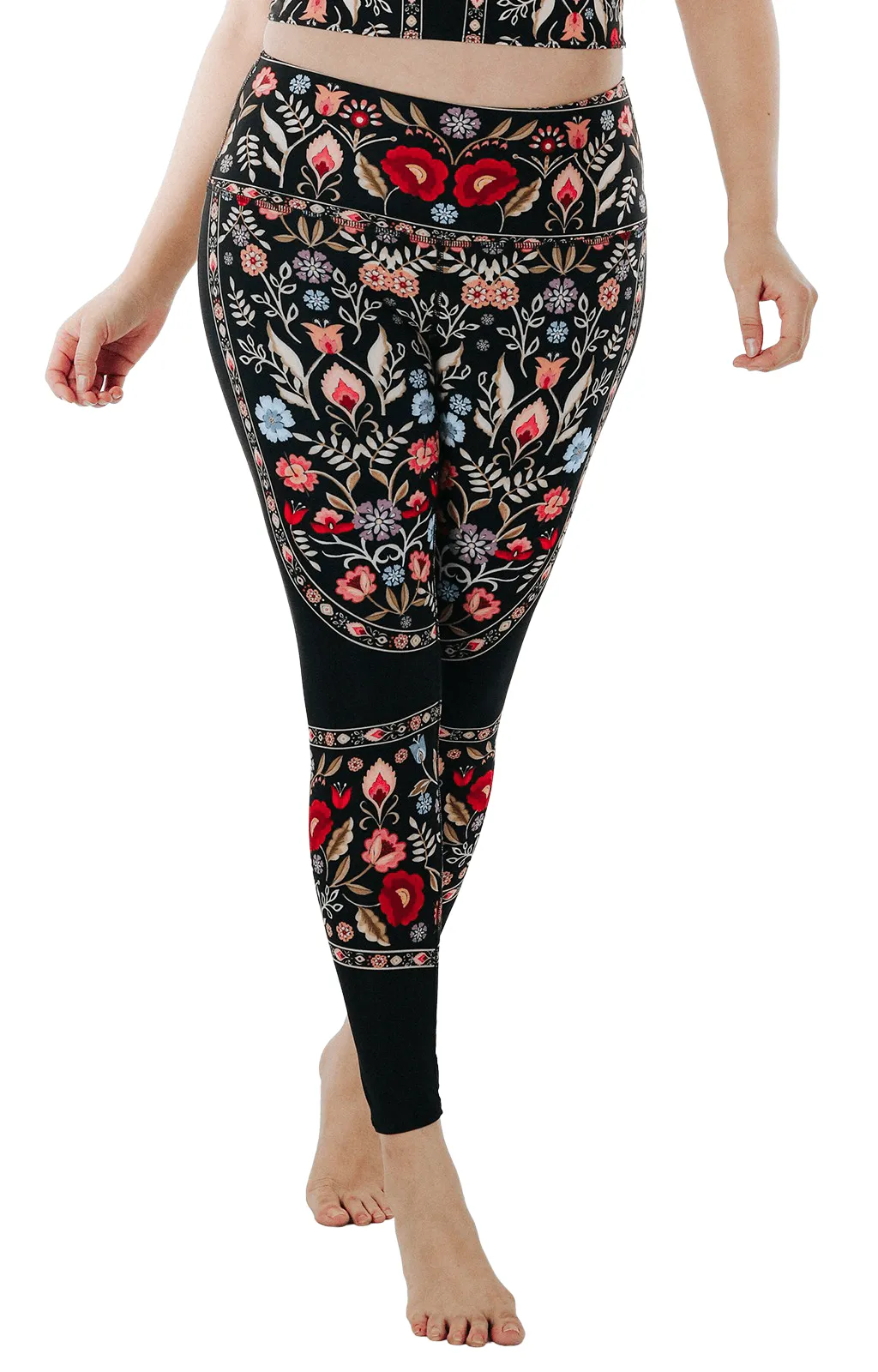 Rustica Printed Yoga Leggings by Yoga Democracy