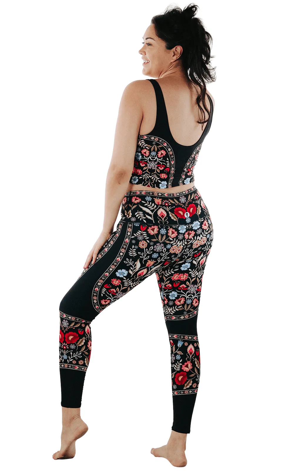 Rustica Printed Yoga Leggings by Yoga Democracy