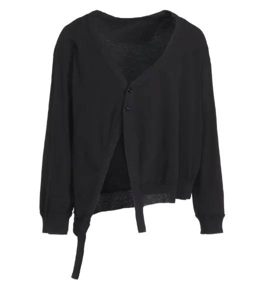 Yohji Yamamoto Unisex Cotton Cardigans Street Style.