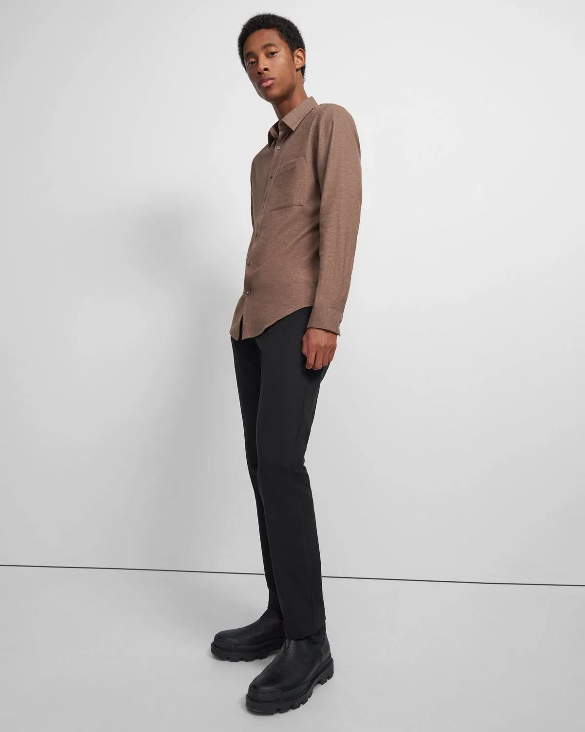 Zaine Brushed Cotton Pants Theory